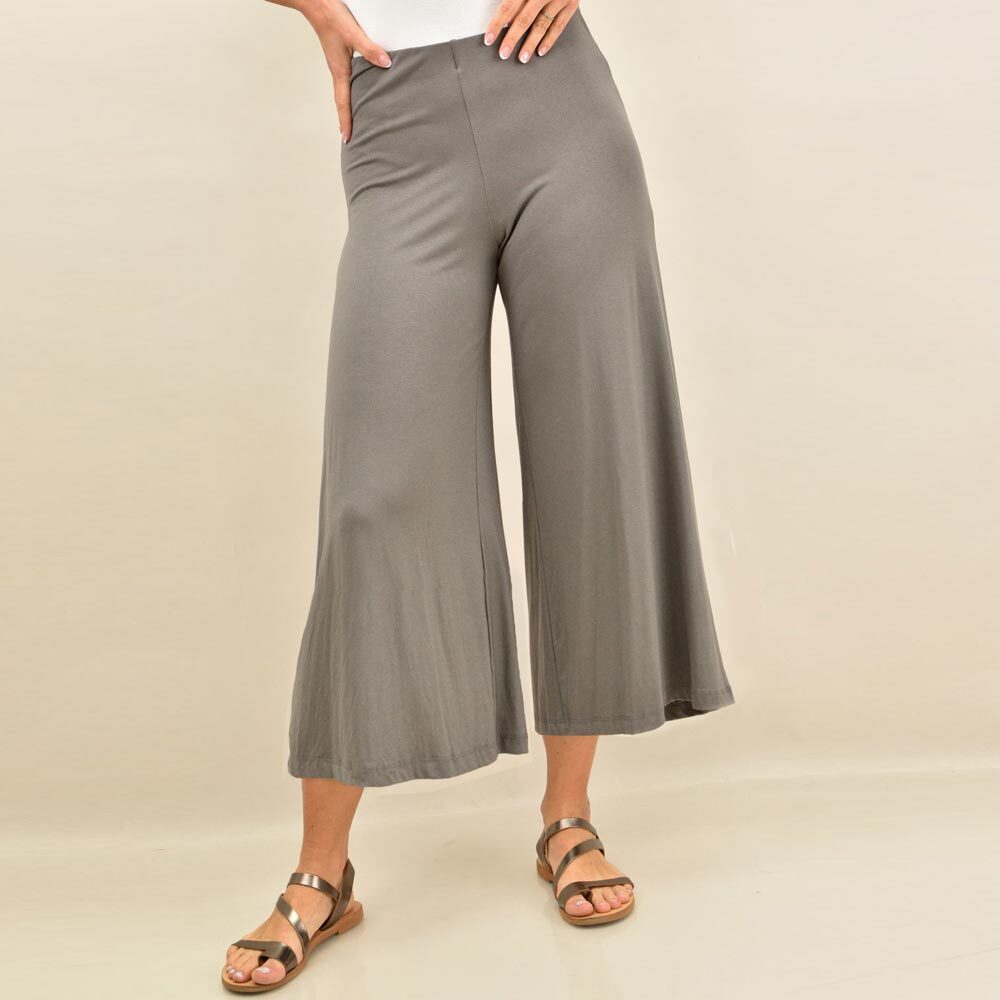 Γυναικεία παντελόνα zip-cullote σε μεγάλα μεγέθη