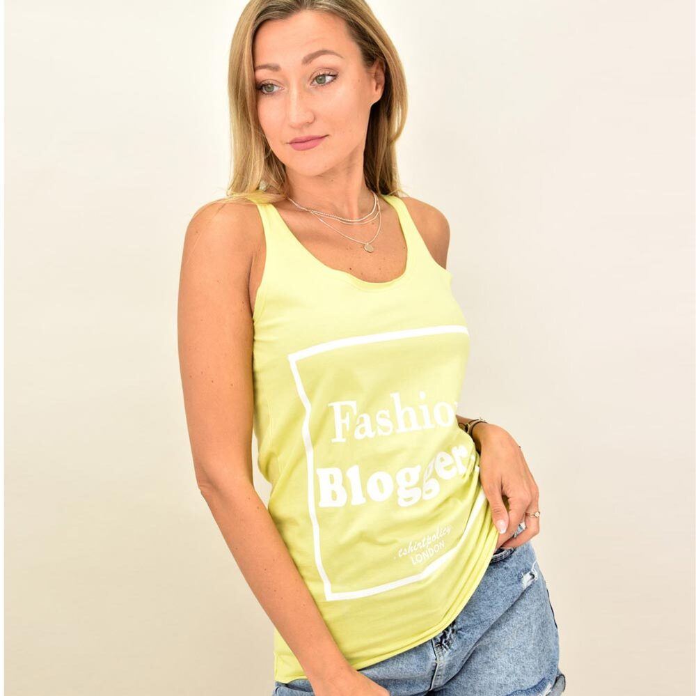 Γυναικείο μπλουζάκι αμάνικο με τύπωμα